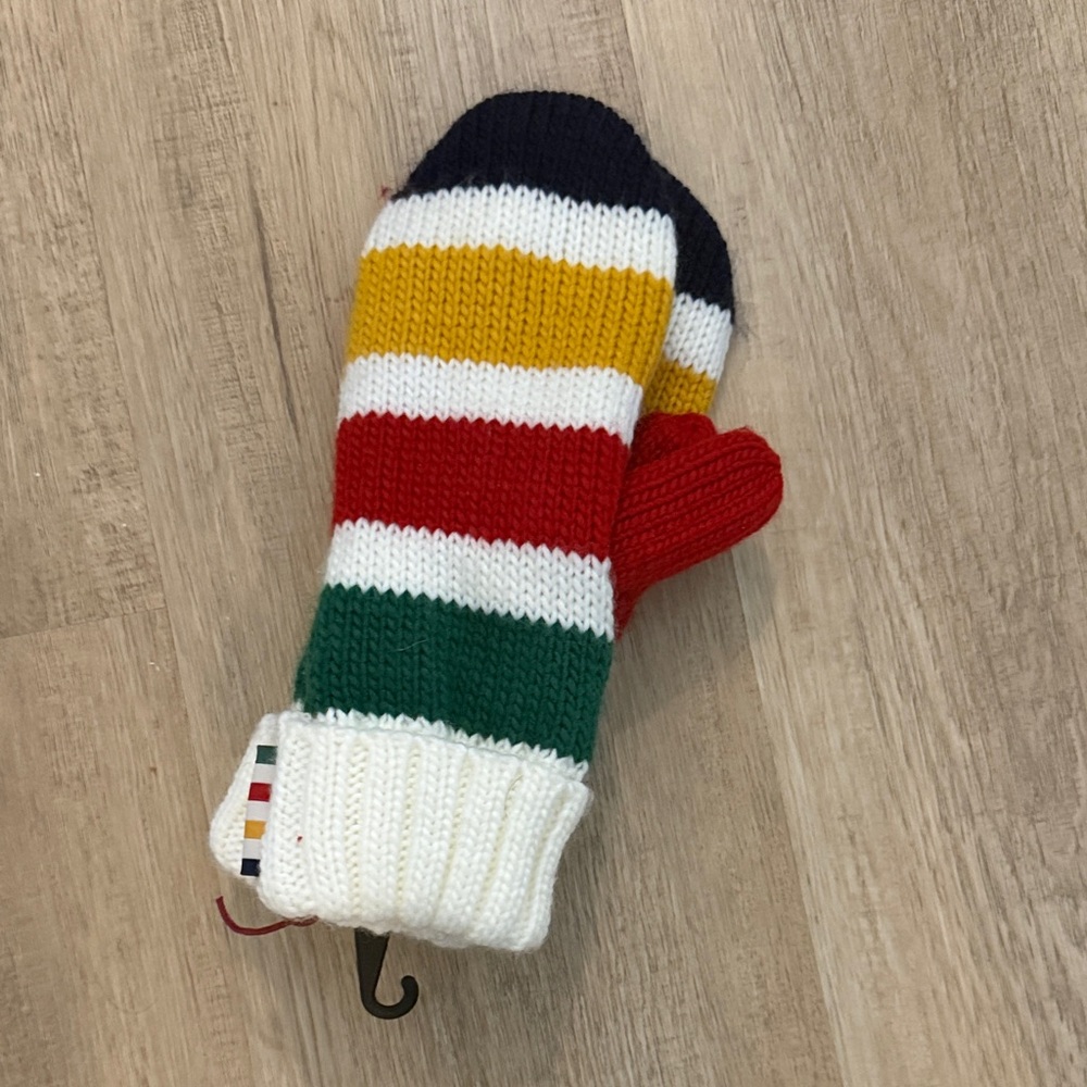 Striped Multicolor Women's Mittens
